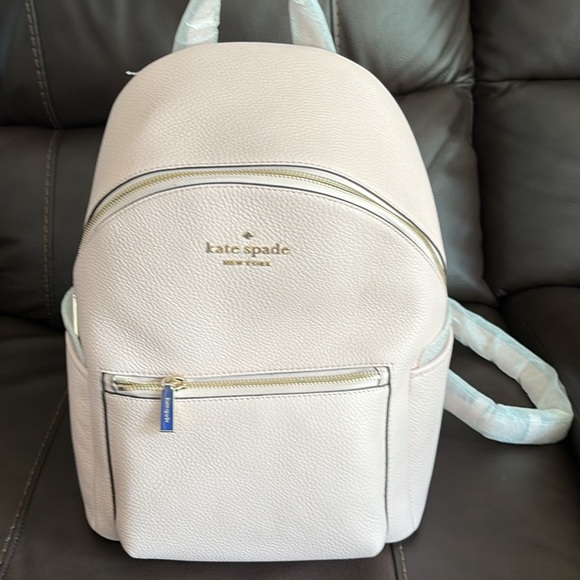 Kate Spade Light Pink Leather Backpack Bag - Picture 1 of 3